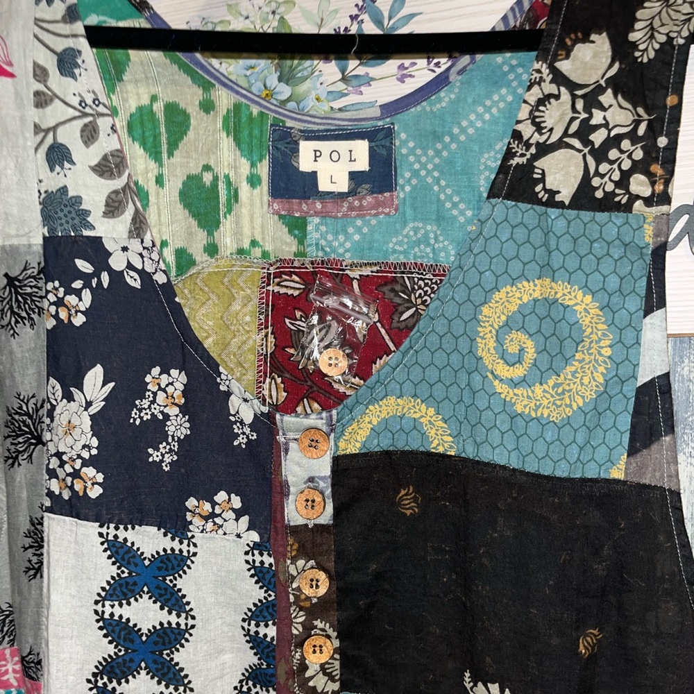 Pol Large Multicolor Patchwork Maxi Jumpsuit - image 4